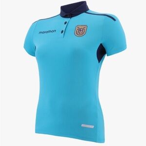 Marathon Authentic Ecuador Team Soccer Blue Training Jersey Women’s Sz: Medium